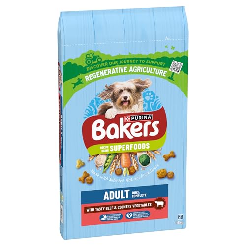 Bakers Adult Dog Beef & Veg Dry Food 14kg