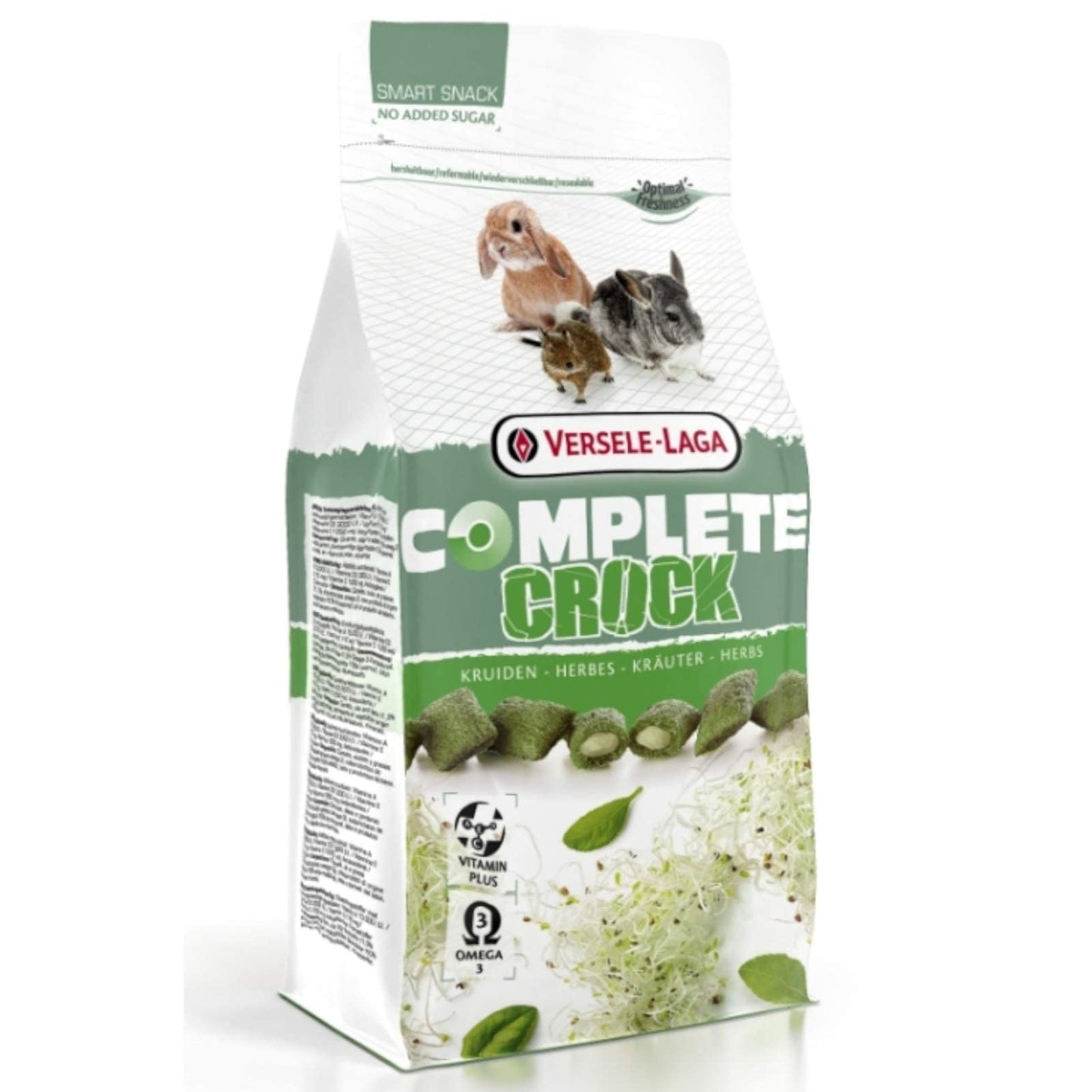Versele-laga Vl Crock Complete Chinchilla & Degu Treat Herbs 50g, Transparent