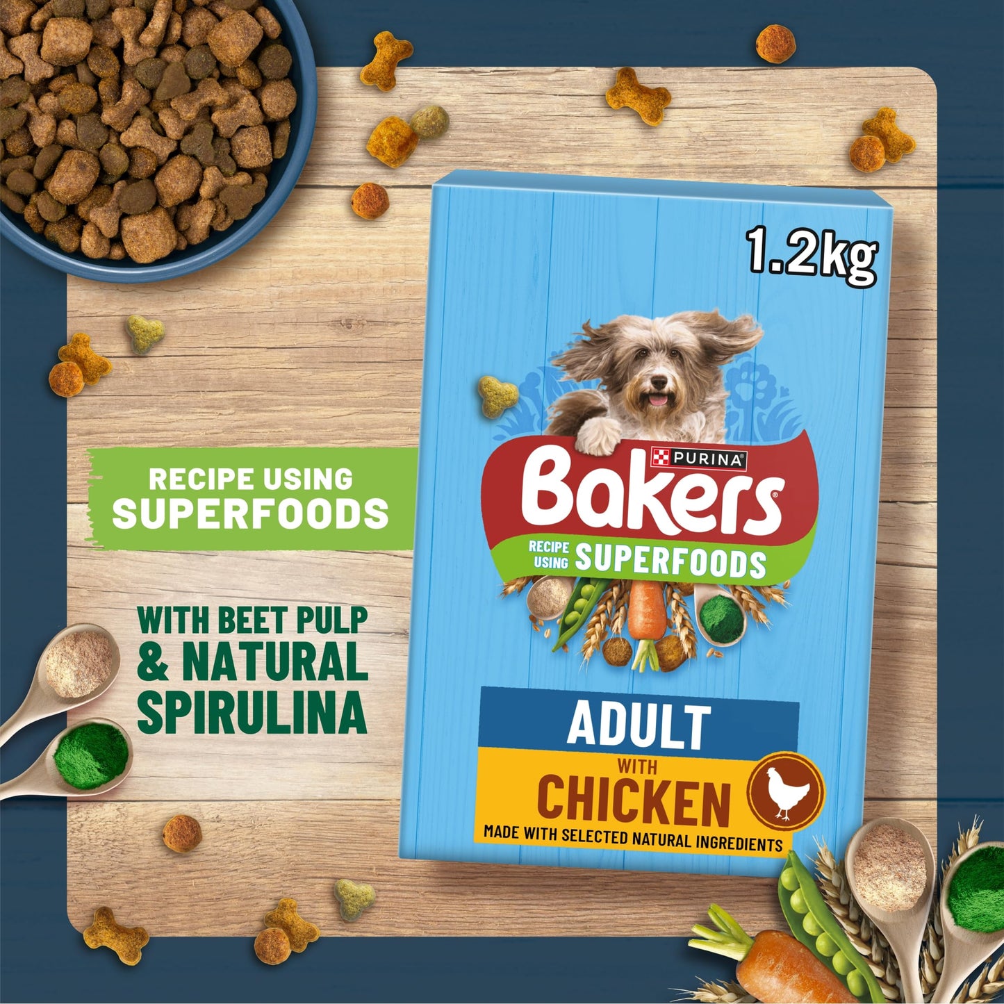 Bakers Adult Dog Beef & Veg Dry Food 14kg