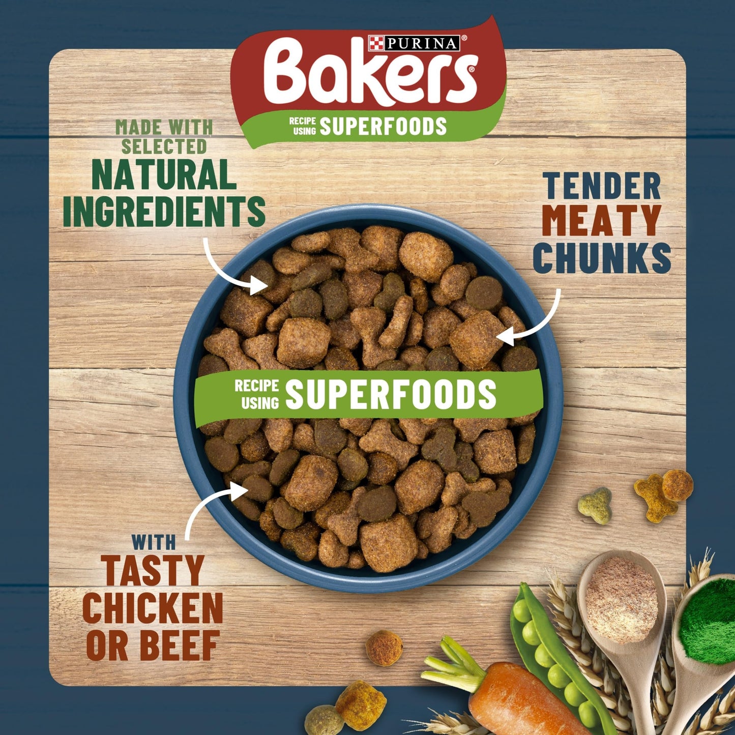 Bakers Adult Dog Beef & Veg Dry Food 14kg