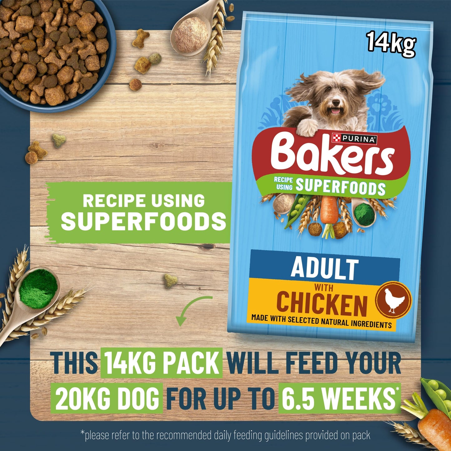 Bakers Adult Dog Beef & Veg Dry Food 14kg