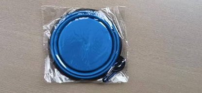 ZUOFENG Collapsible Travel Silicone Dog Cat Bowl Portable Pet Food Water Bowl, Feeding trough Portable Drinking Water Drinker with Water Hook, Easy to Carry, Save Space.（1 pcs）