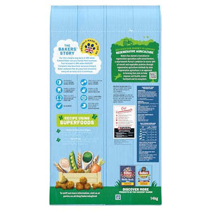 Bakers Adult Dog Beef & Veg Dry Food 14kg