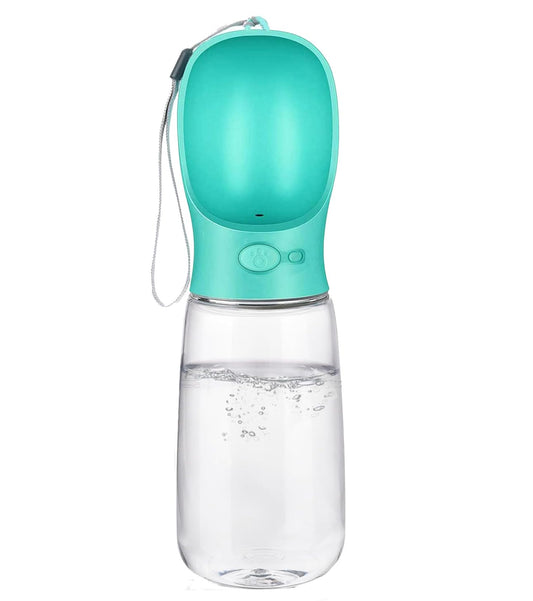 Emwel Dog Water Bottle - 550ml Water Feeder Leak Proof Portable Puppy Water Dispenser with Drinking Feeder for Pets Outdoor Walking, Hiking, Travel, Food Grade Plastic For Pets