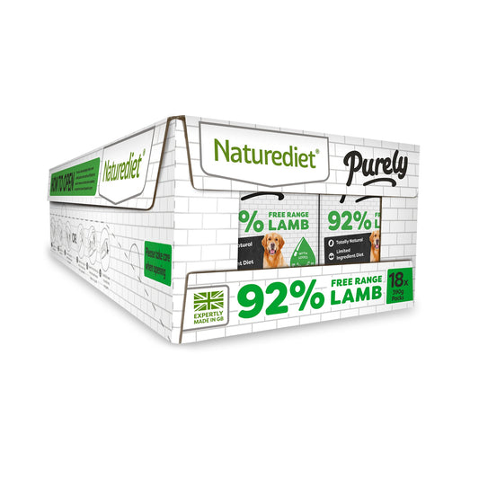 Naturediet - Purely, Complete Wet Food, Lamb, 390g (Pack of 18)