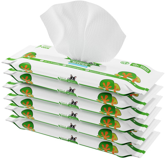 Pogi’s Dog Wipes Travel Pack – Plant-Based, Hypoallergenic Wipes for Dogs and Puppies – Fragrance Free, 120-Count
