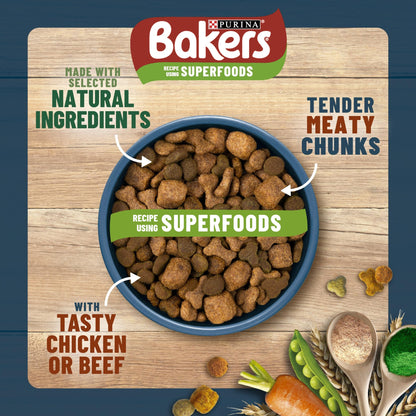 Bakers Adult Dog Beef & Veg Dry Food 14kg